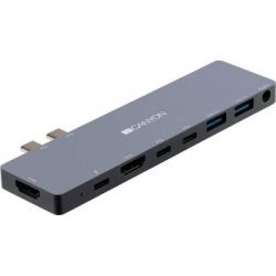 ����-���������� Canyon Docking Station with 8 ports, 1*Type C PD100W+2*Type C (CNS-TDS08DG) - �������� 3