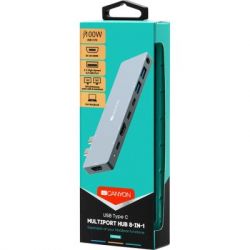 ����-���������� Canyon Docking Station with 8 ports, 1*Type C PD100W+2*Type C (CNS-TDS08DG) - �������� 4