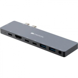 ����-���������� Canyon Docking Station with 8 ports, 1*Type C PD100W+2*Type C (CNS-TDS08DG)