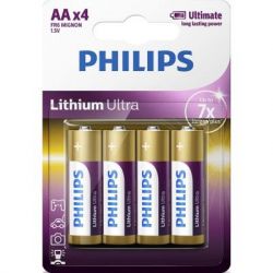  Philips AA FR6 Lithium Ultra * 4 (FR6LB4A/10)