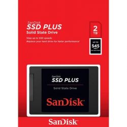   2Tb, SanDisk Plus, SATA3, 2.5", 3D TLC, 545/450 MB/s (SDSSDA-2T00-G26) -  4