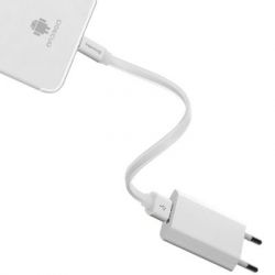   USB 2.0 AM to Micro 5P 0.25m white ColorWay (CW-CBUM-MUM25W) -  5