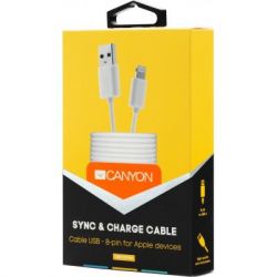 ���� ������ USB 2.0 AM to Lightning 1.0m White Canyon (CNE-CFI1W) - �������� 2
