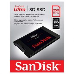 SSD  SanDisk Ultra 3D 250GB 2.5" (SDSSDH3-250G-G25) -  3