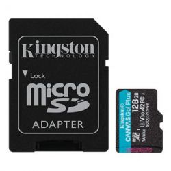    ' 128 GB SD Kingston microSDXC Canvas Go Plus Class 10 A2 V30 R170 W90 (SDCG3/128GB) -  1
