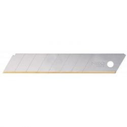 Neo Tools Леза NEO з титан. покриттям, 64 HRC, відламуються, 18 мм, набір 10 шт. 64-020