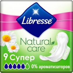 Гигиенические прокладки Libresse Natural Care Ultra Clip Super 9 шт (7322540523744) - Картинка 1