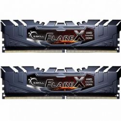  16Gb x 2 (32Gb Kit) DDR4, 3200 MHz, G.Skill Flare X, Black, 16-18-18-38, 1.35V,   (F4-3200C16D-32GFX)