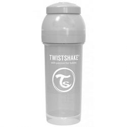 Пляшечка для годування Twistshake антиколькова 260 мл, сіра (69868)