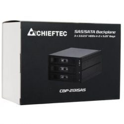 Chieftec ³   Backplane CBP-2131SAS,3xHDD/SSD,2x5.25" EXT Slot, SATA CBP-2131SAS -  6