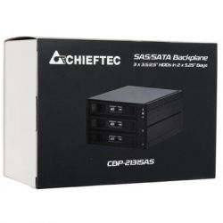 Бекплейн Chieftec 2x5.25"/3x3.5" Hot-Swap Aluminium (CBP-2131SAS) - Картинка 6