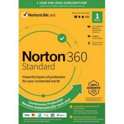  Norton by Symantec NORTON 360 STANDARD 10GB 1 USER 1 DEVICE 12M (21409591)