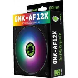  120 , GameMax AirForce 12X, 12012025 , RGB LED , 1100 /, 23.7 (), 3-pin / MOLEX (GMX-AF12X) -  9