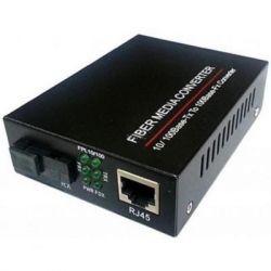 Медиаконвертер 10/100Base-TX to 100Base-F 1550нм, SM, SC/PC, 20 км FoxGate (EC-B-0,1-1SM-1550nm-20-LFP)
