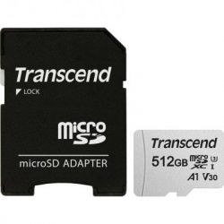   Transcend 512GB microSDXC Class 10 U3 (TS512GUSD300S-A) -  1