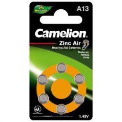  PR48 / A13 Zinc-Air * 6 Camelion (A13-BP6) -  1