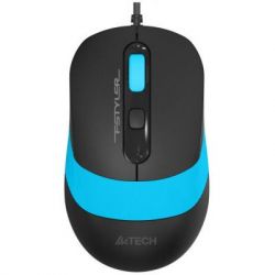 Мышь A4tech FM10S (Blue) бесшумная Fstyler, USB, 1600dpi, (Black + Blue) - Картинка 2