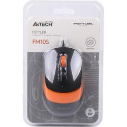  A4tech FM10S (Orange)  Fstyler, USB, 1600dpi, (Black + Orange) -  8