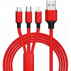  XoKo SC-330 USB-Lightning/microUSB/USB Type-C, 1.2 Red (SC-330-RD)