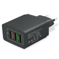  XoKo QC-305 3 USB 5.1A Black (QC-305-BK) -  1