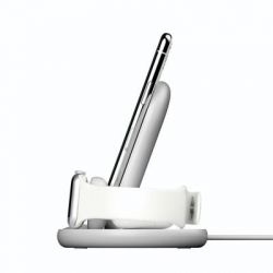   Belkin 3-in-1 Wireless Pad/Stand/Apple Watch, white (WIZ001VFWH) -  4