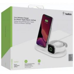   Belkin 3-in-1 Wireless Pad/Stand/Apple Watch, white (WIZ001VFWH) -  7