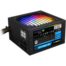   GameMax VP-700-M-RGB 700W, 12cm fan, 80 Plus, 2x6+2pin, Active PFC, Box (VP-700-M-RGB) -  2