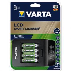     Varta LCD Smart Plus CHARGER +4*AA 2100 mAh (57684101441) -  4