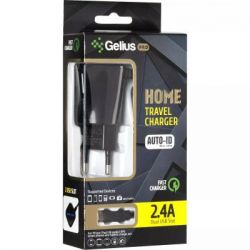   Gelius Pro Edition Auto ID 2USB + Cable iPhone 8 2.4A Black (00000072153) -  6