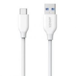   USB 2.0 AM to Type-C 0.9m Powerline Select+ White Anker (A8022H21)