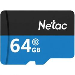  ' Netac  ' microSD 64GB C10 UHS-I R80MB/s + SD NT02P500STN-064G-R -  1