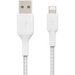  Belkin Braided USB-Lightning, 1 White (CAA002BT1MWH) -  2