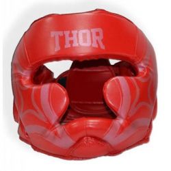 Боксерский шлем Thor 727 Cobra L Red (727 (Leather) RED L)