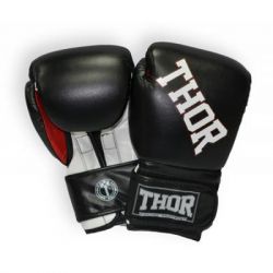 Боксерские перчатки Thor Ring Star 14oz Black/White/Red (536/02(Le)BLK/WHT/RED 14 oz.)