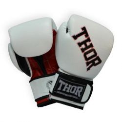 Боксерские перчатки Thor Ring Star 14oz White/Red/Black (536/01(Le)WHITE/RED/BLK 14 oz.)