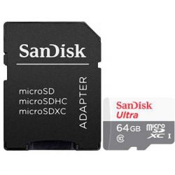  ' SanDisk 64GB microSD class 10 Ultra Light (SDSQUNR-064G-GN3MA)