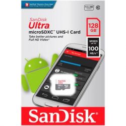  '  ' SanDisk 128GB microSD class 10 Ultra Light (SDSQUNR-128G-GN6MN) -  2