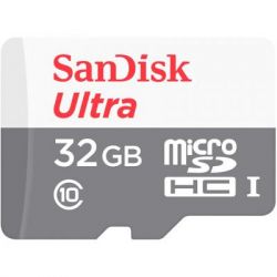  ' SANDISK 32GB microSD class 10 Ultra Light (SDSQUNR-032G-GN3MN) -  1