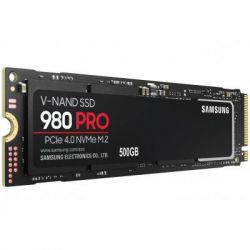   M.2 500Gb, Samsung 980 Pro, PCI-E 4.0 x4, MLC 3-bit V-NAND, 6900/5000 MB/s (MZ-V8P500B) -  2