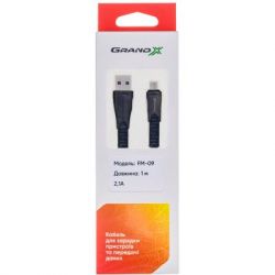 ������ Grand-X USB - microUSB, 2A, 1�, Black (FM09) - �������� 3