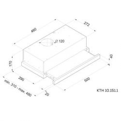 Вытяжка Kernau KTH 10.151.1 W - Картинка 3