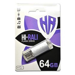 USB Flash Drive 64Gb Hi-Rali Rocket series Silver, HI-64GBVCSL -  1