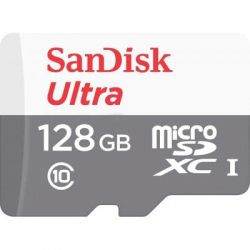   SANDISK 128GB microSDHC class 10 UHS-I Ultra (SDSQUNR-128G-GN3MA) -  1