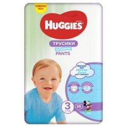 ϳ Huggies Pants 3 Mega (6-11)   58  (5029053547473) -  2