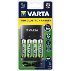     Varta Value USB Quattro Charger + 4. AA 2100 mAh (57652101451)