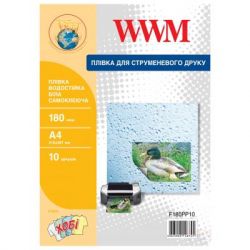    WWM A4, White waterproof, 180, 10,  (F180PP10)