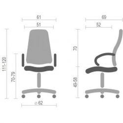 Офисное кресло Аклас Анхель PL TILT чёрно-салатовый (20999) - Картинка 6