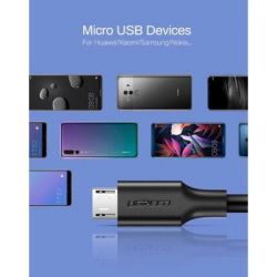���� ������ USB 2.0 AM to Micro 5P 1.0m US289 Black Ugreen (60136) - �������� 5