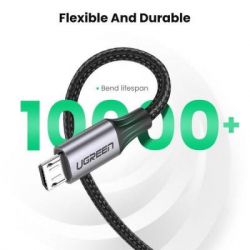 ���� ������ USB 2.0 AM to Micro 5P 1.0m US290 Aluminum Braid Black Ugreen (60146) - �������� 6