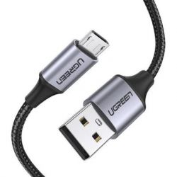   USB 2.0 AM to Micro 5P 1.0m US290 Aluminum Braid Black Ugreen (60146) -  1